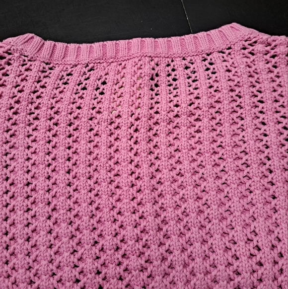 Pretty In Pink Pandemonium Cropped Girl's Sweater Size M (10-12) - Picture 6 of 10